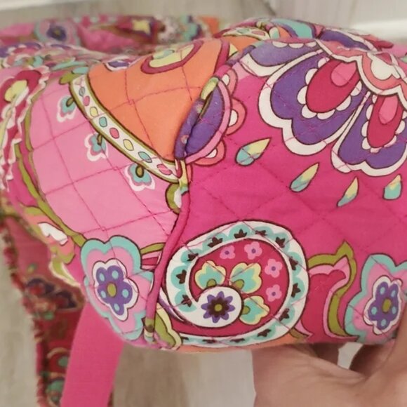 Vera Bradley Pink Swirls Laptop Backpack - Picture 13 of 15